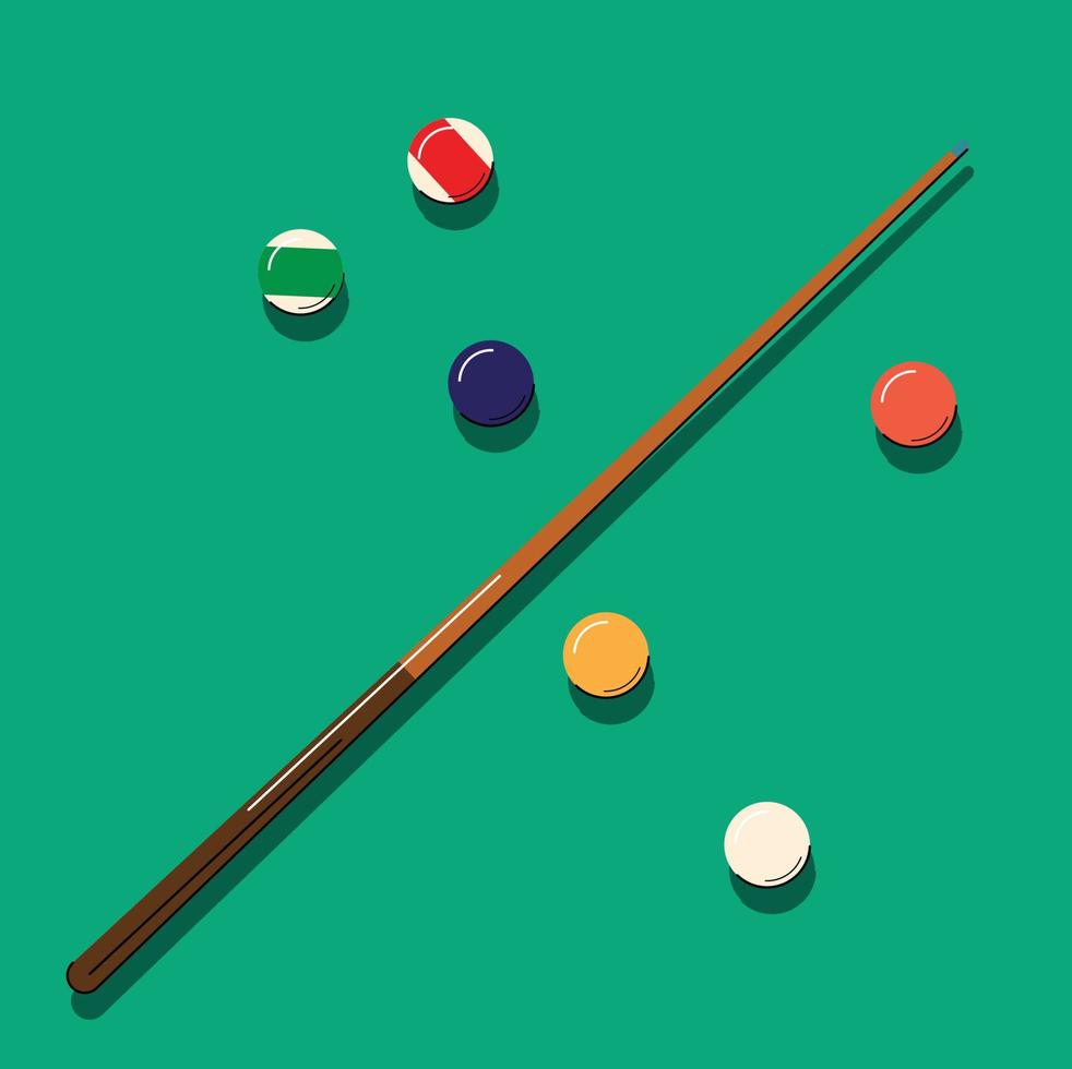 snooker pool billardkugeln isolierte vektorillustration vektor