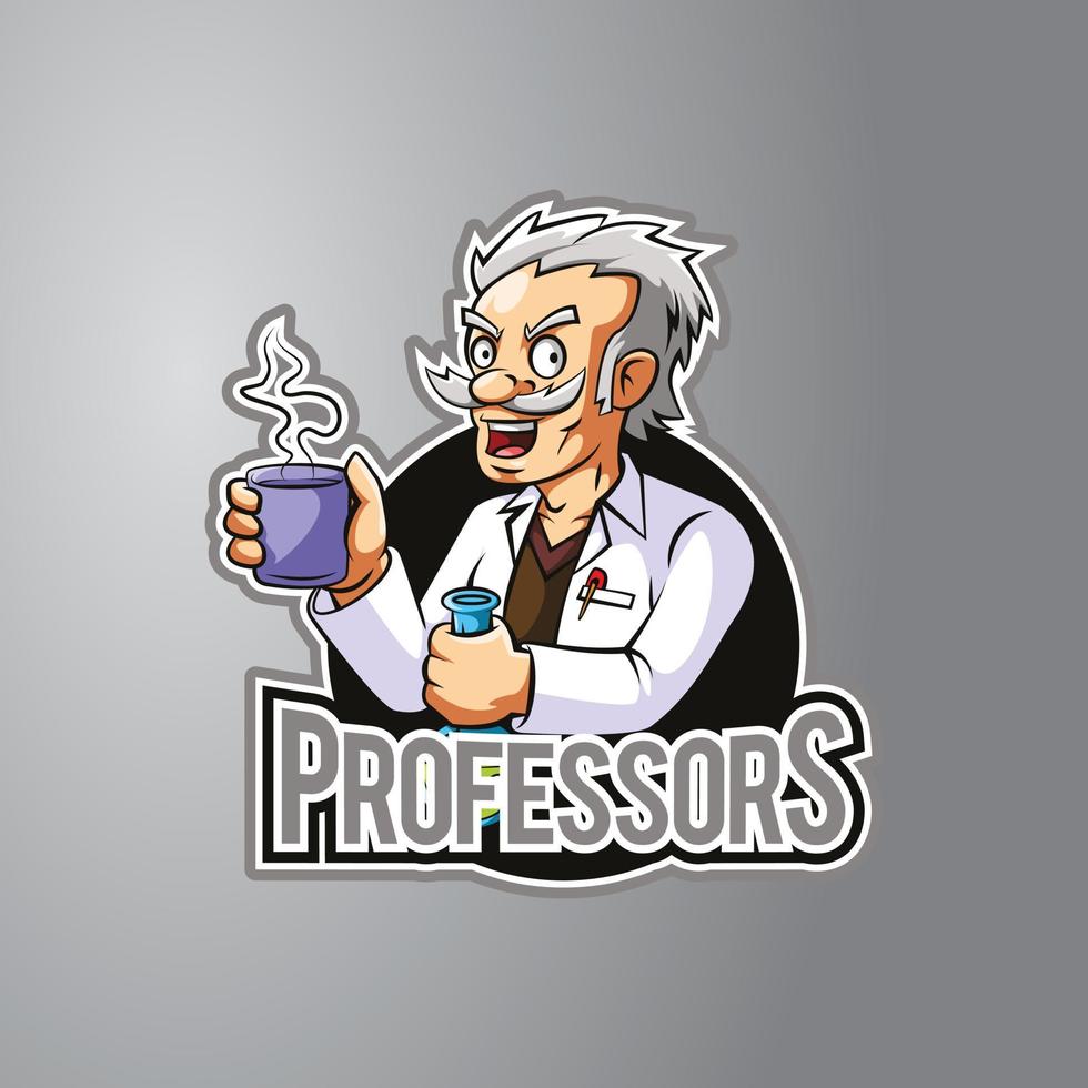 professor illustration design bricka vektor