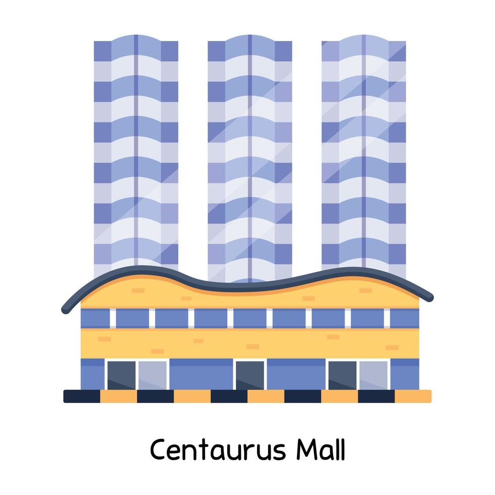 trendiges Centaurus-Einkaufszentrum vektor