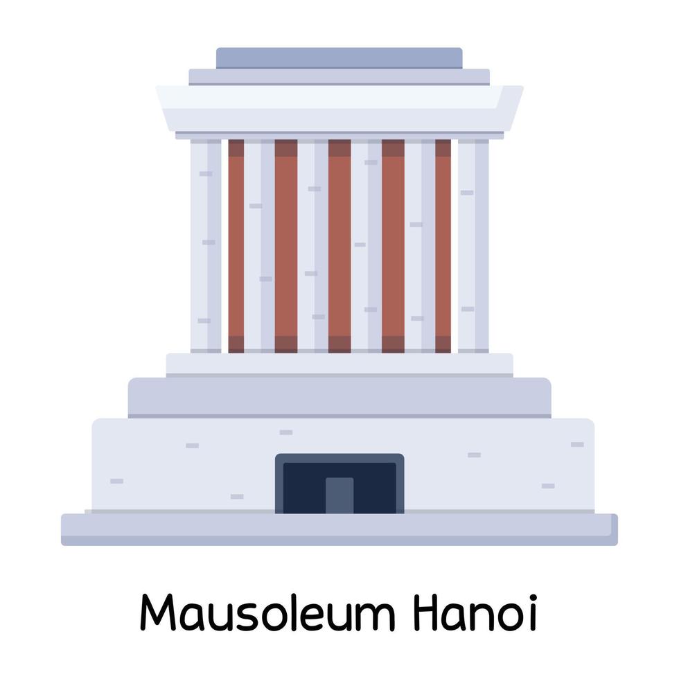 trendig mausoleum hanoi vektor