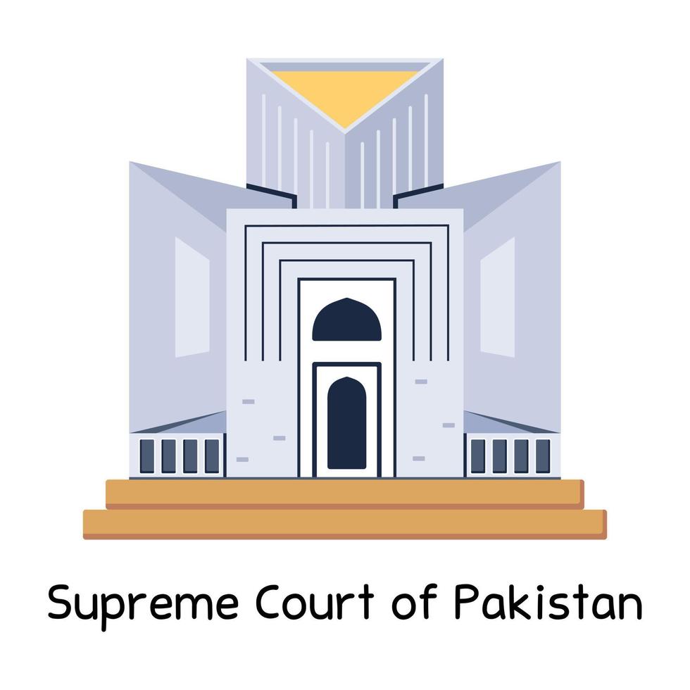 Oberster Gerichtshof von Pakistan vektor