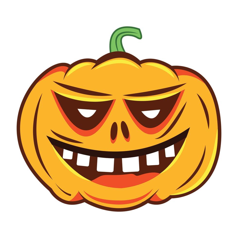 trendiges Halloween-Gesicht vektor