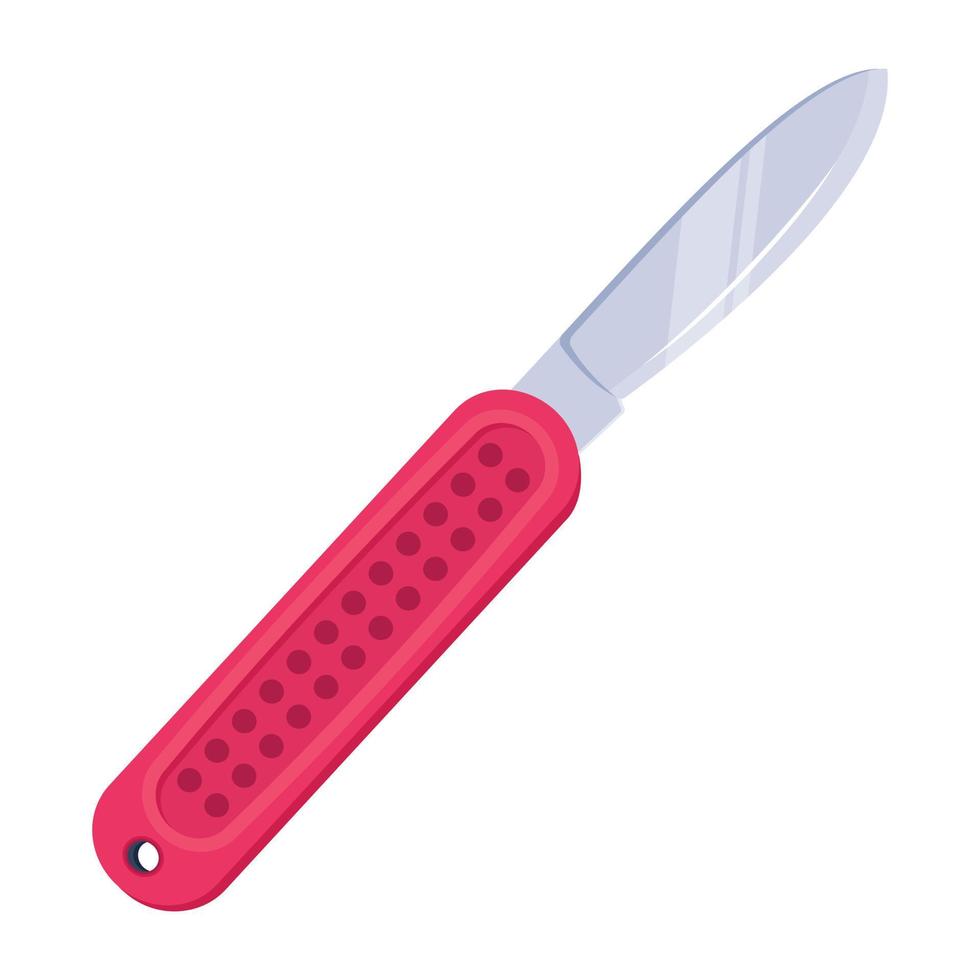 trendig skalpell kniv vektor