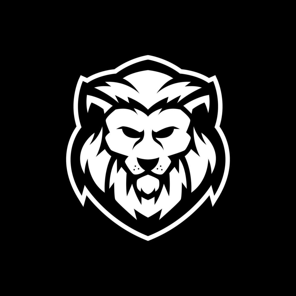König der Löwen Sport Maskottchen Vektor-Logo-Design-Vorlagen vektor