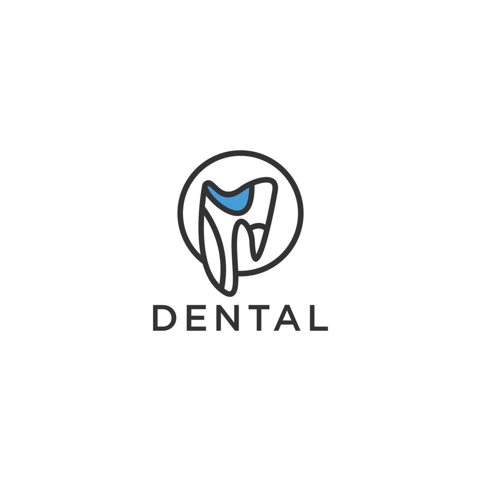dental logotyp ikon formgivningsmall vektor
