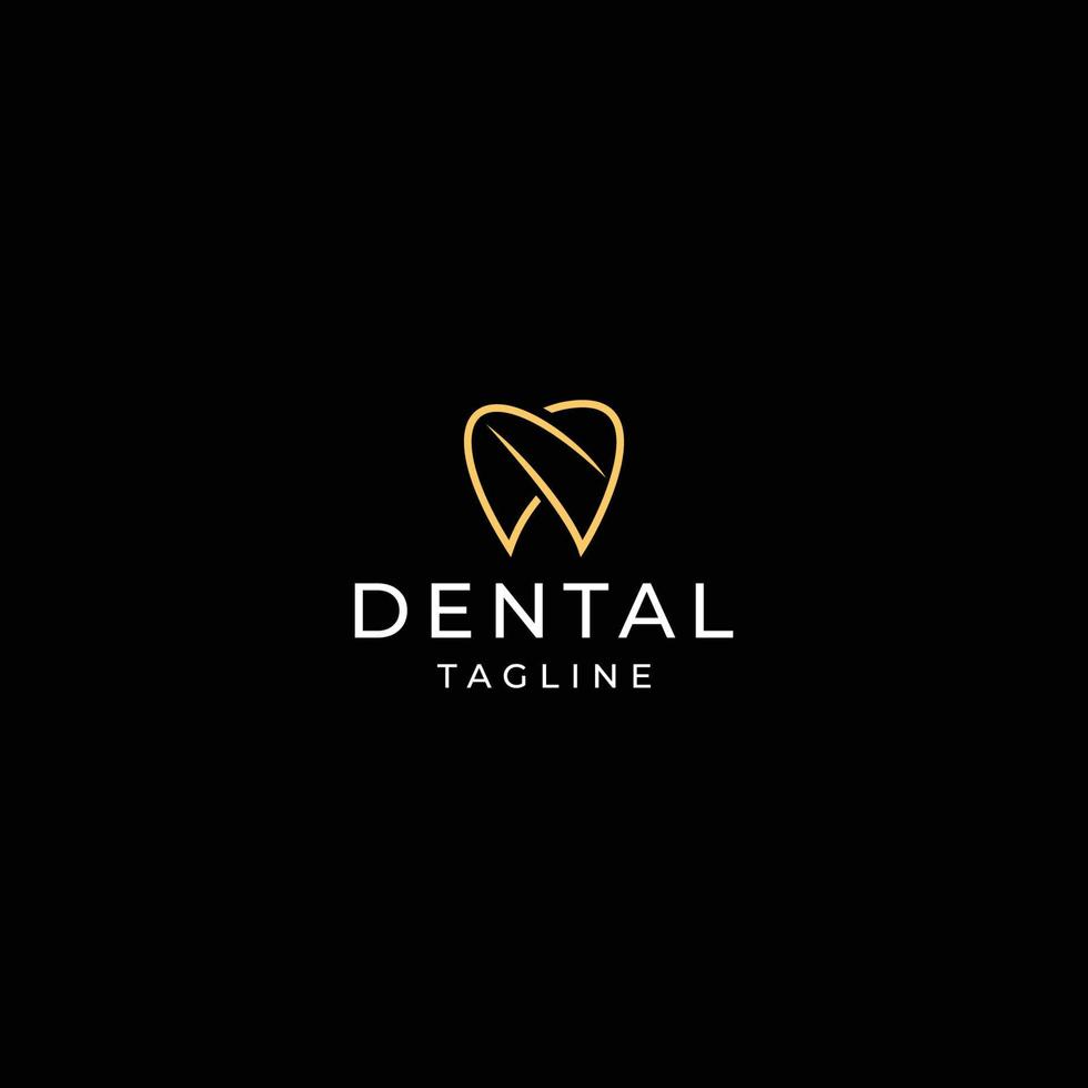 abstrakt dental logotyp ikon design mall vektor