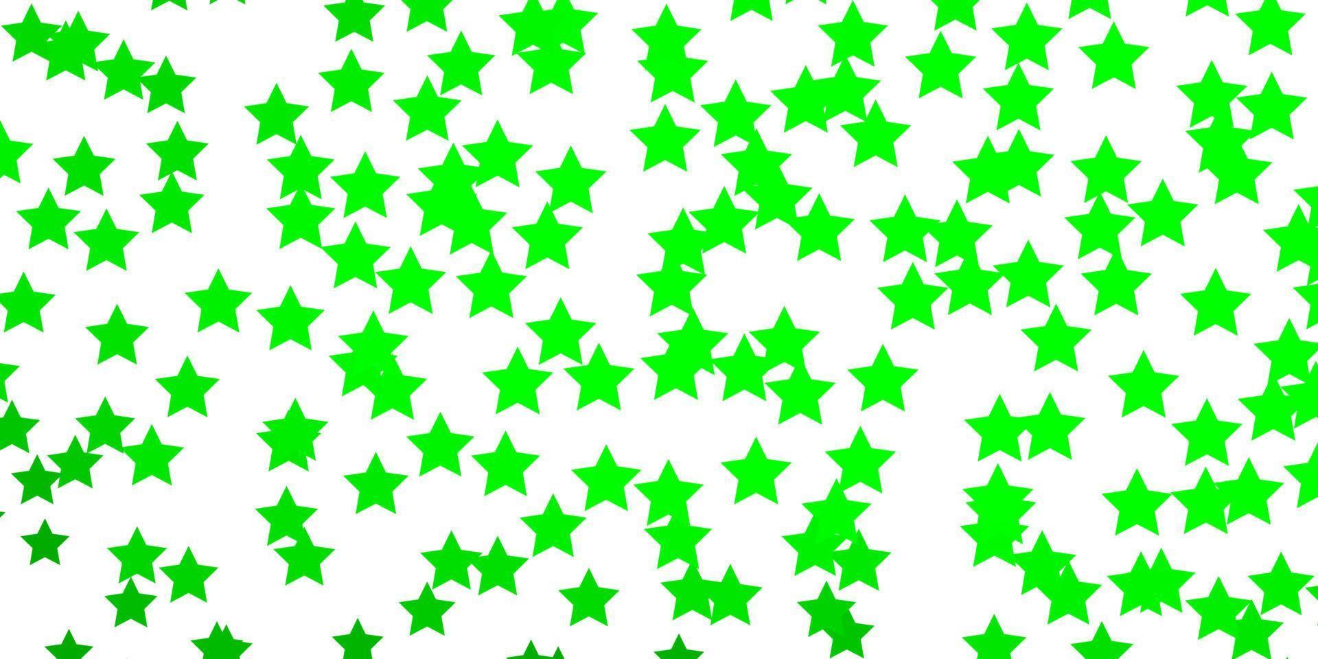 ljusgrön vektorstruktur med vackra stjärnor. vektor