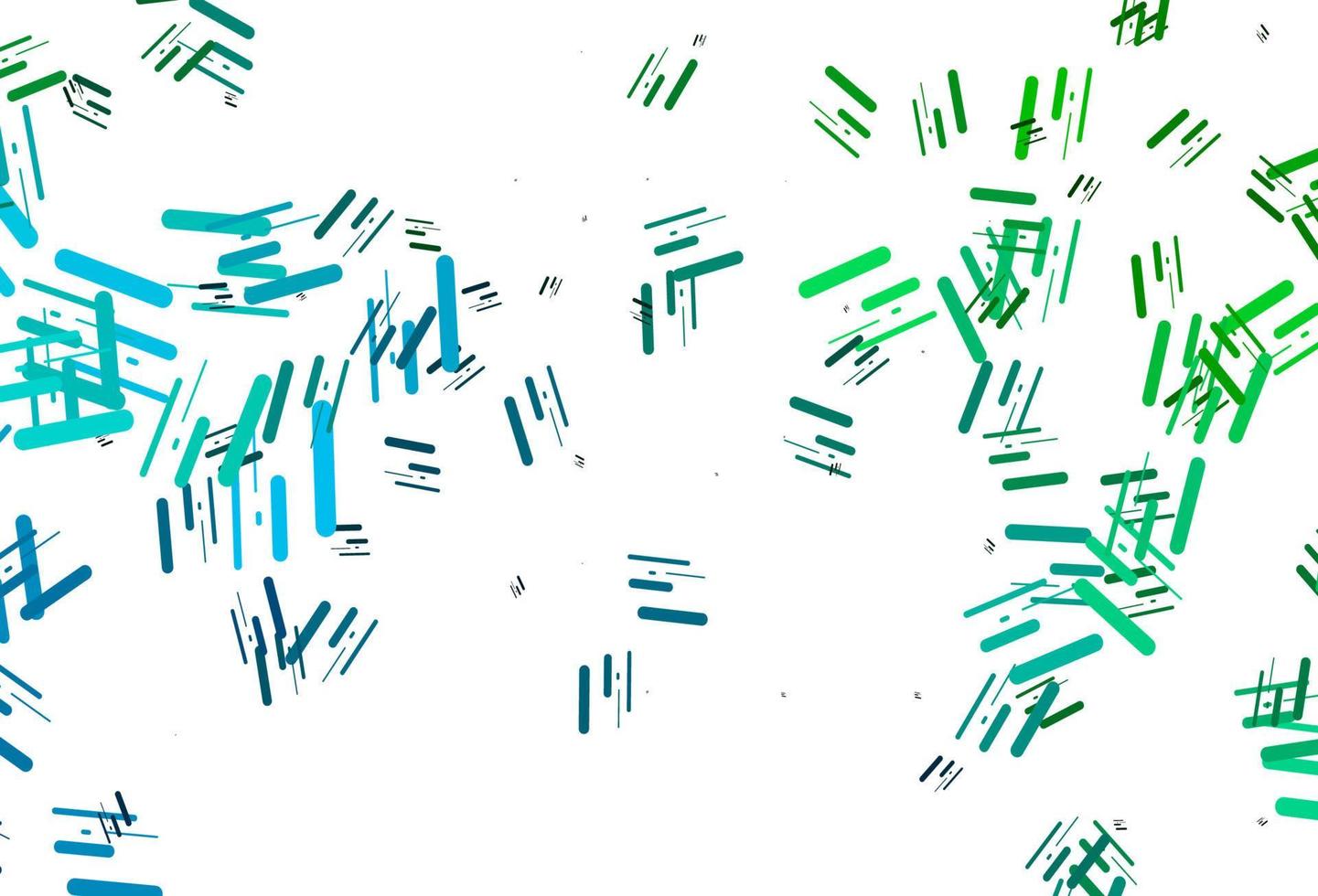 ljusblå, grön vektorlayout med platta linjer. vektor