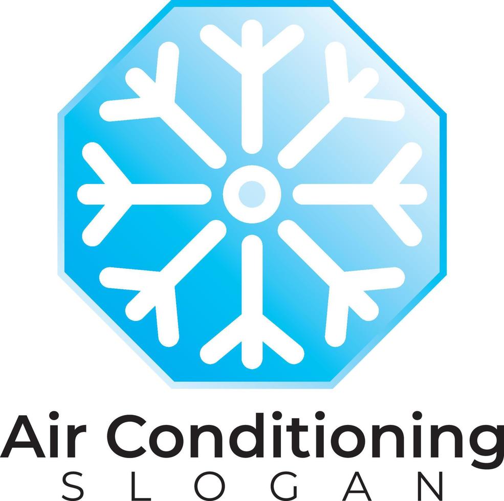 snö blomma ikon, kan vara Begagnade som en logotyp för kylning maskin service sådan som luft balsam vektor