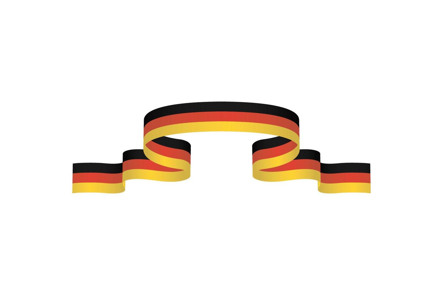 flaggenband mit palettenfarben deutschlands zur feierdekoration zum unabhängigkeitstag vektor