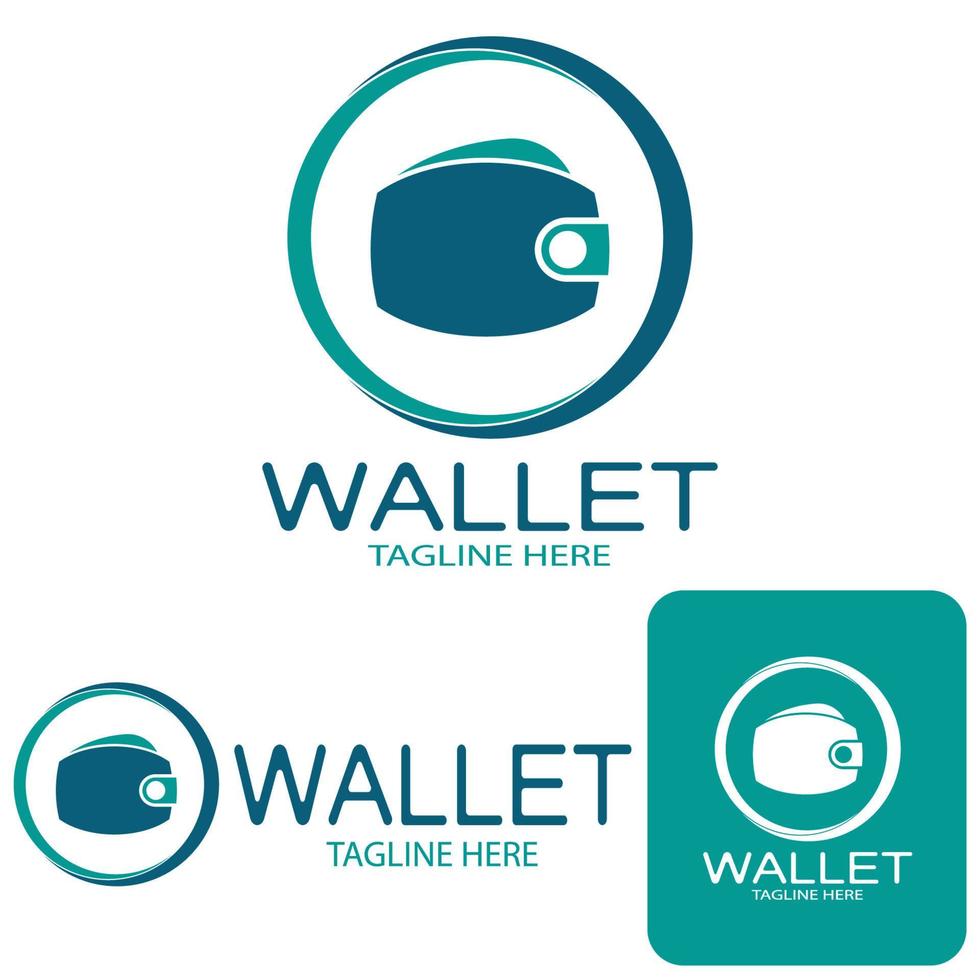 E Wallet Logo Design Illustrationssymbol mit einem einfachen modernen Konzept, für elektronische Geldbörsen, digitale Geldspeicheranwendungen, digitale Einsparungen, digitale Geldtransaktionen, Vektor