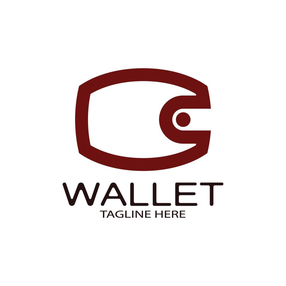 E Wallet Logo Design Illustrationssymbol mit einem einfachen modernen Konzept, für elektronische Geldbörsen, digitale Geldspeicheranwendungen, digitale Einsparungen, digitale Geldtransaktionen, Vektor