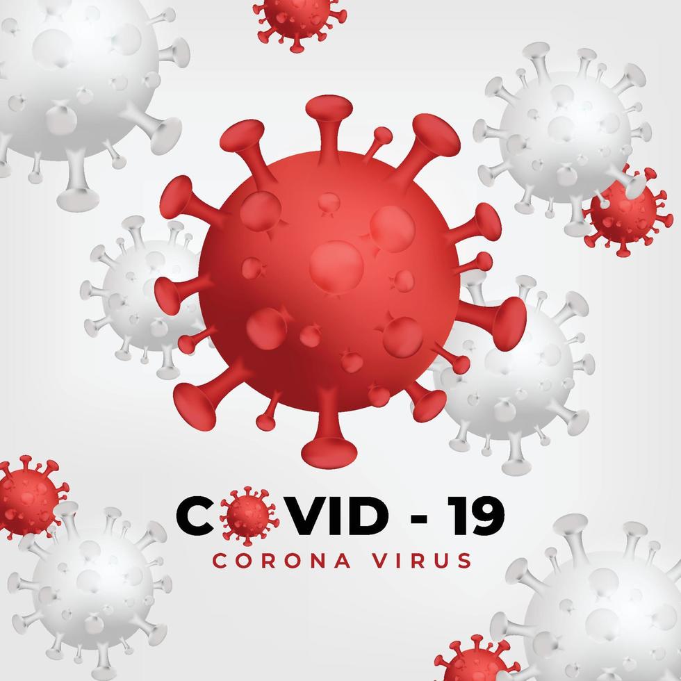 coronavirus 2019-ncov och virus bakgrund vektor