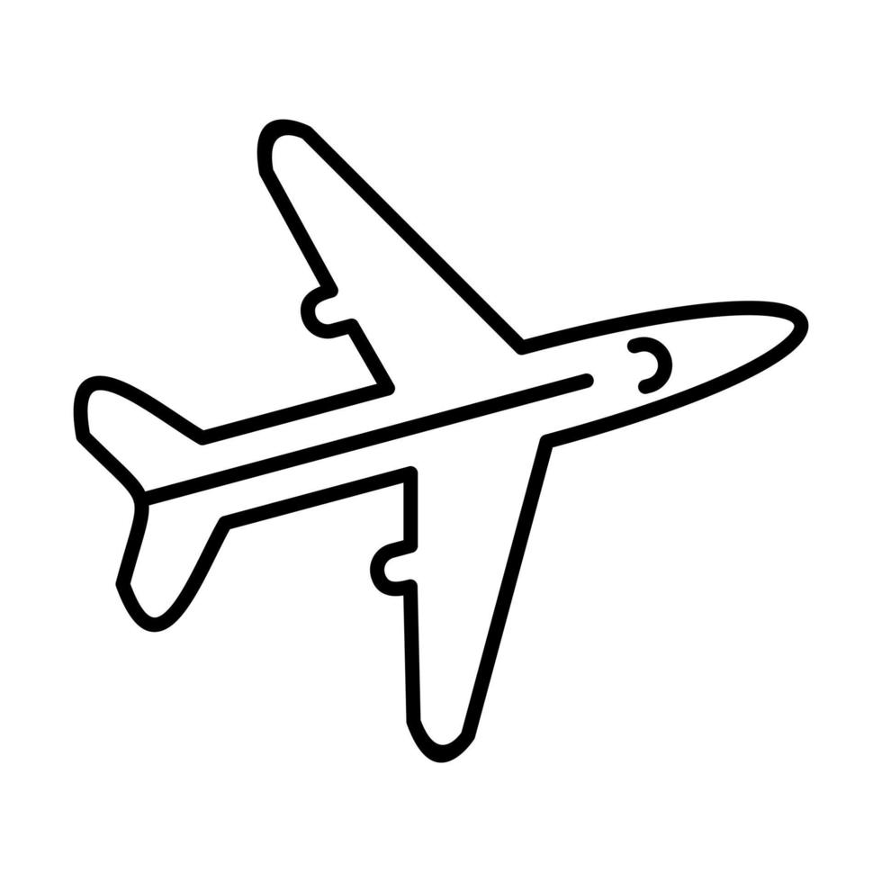 Flugzeug-Vektor-Symbol vektor