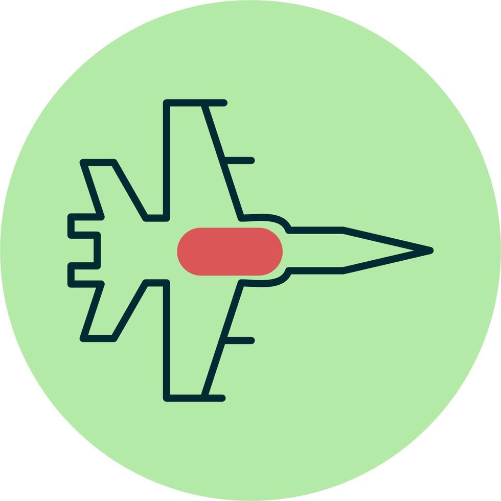 Kampfjet-Vektorsymbol vektor