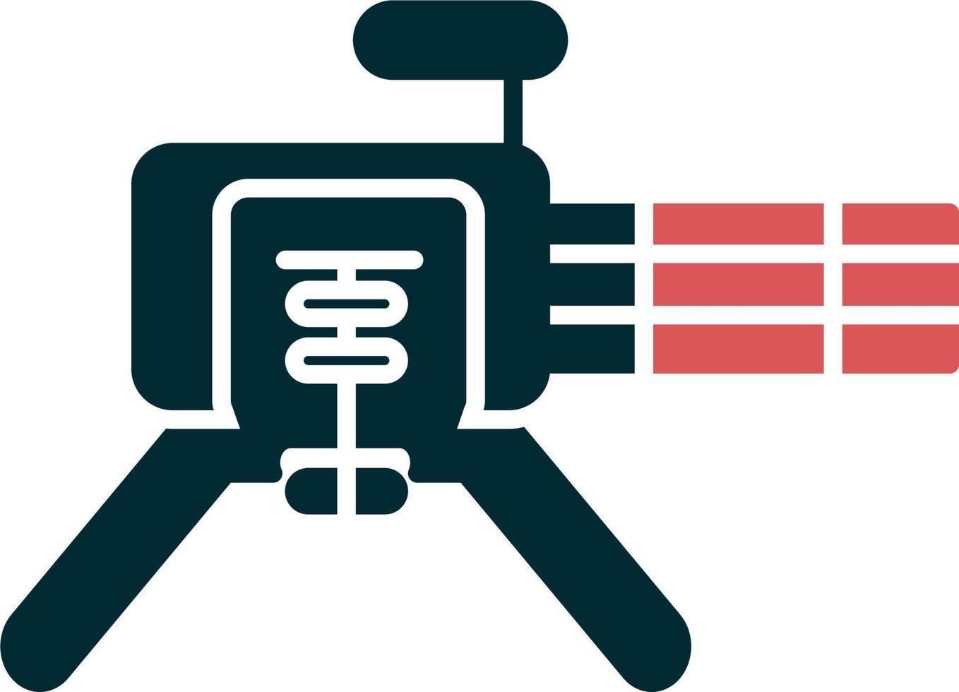 Maschinengewehr-Vektorsymbol vektor