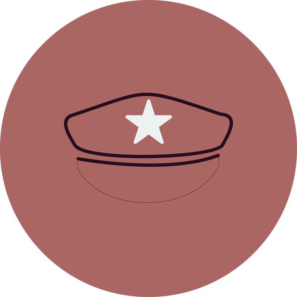 Polizeihut-Vektorsymbol vektor