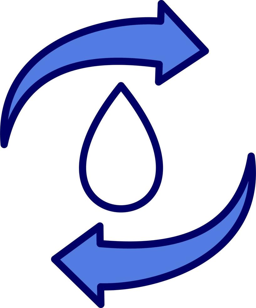 Recycling-Ewasser-Vektorsymbol vektor