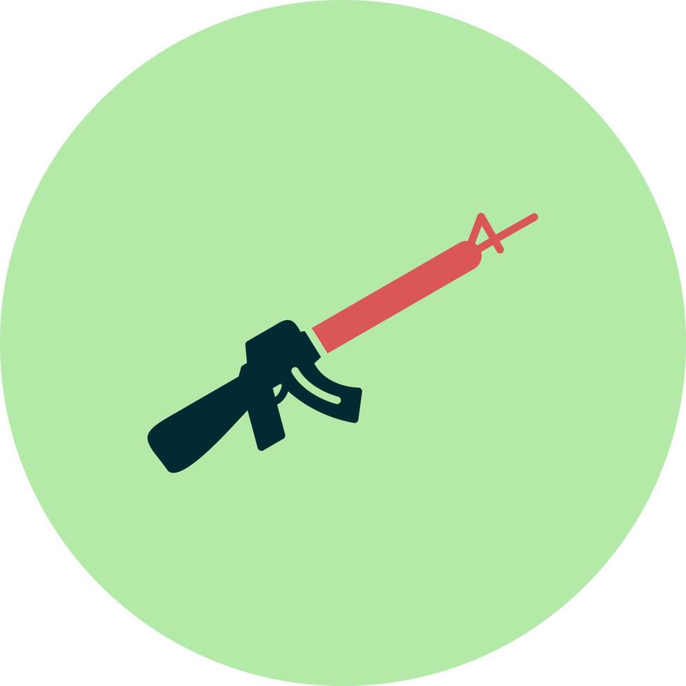 överfall gevär vektor ikon