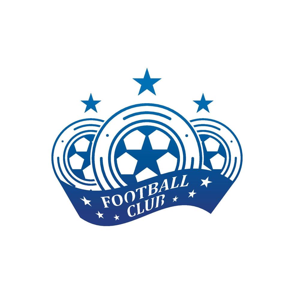 Fußball-Logo-Icon-Design und Symbolvektor vektor