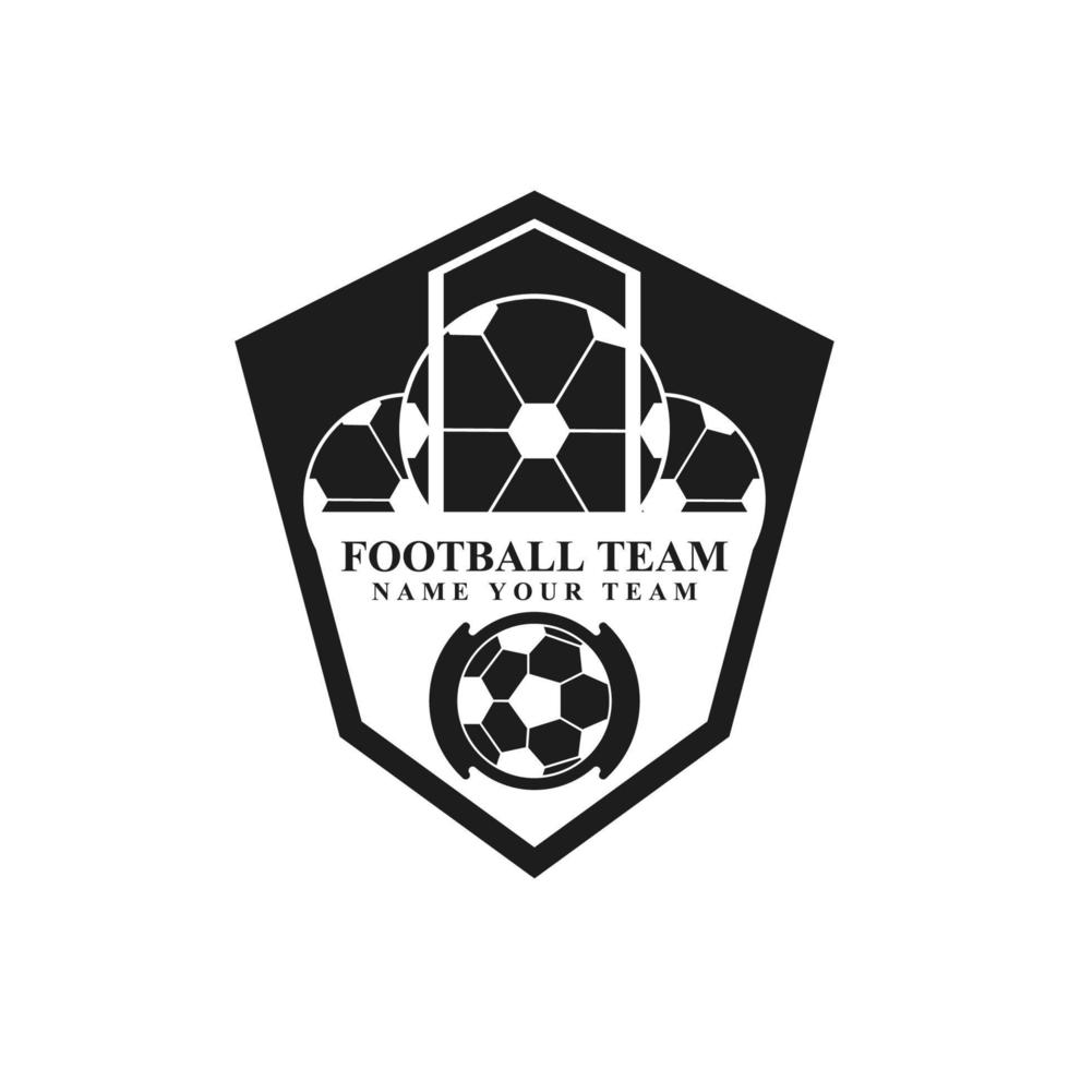 Fußball-Logo-Icon-Design und Symbolvektor vektor