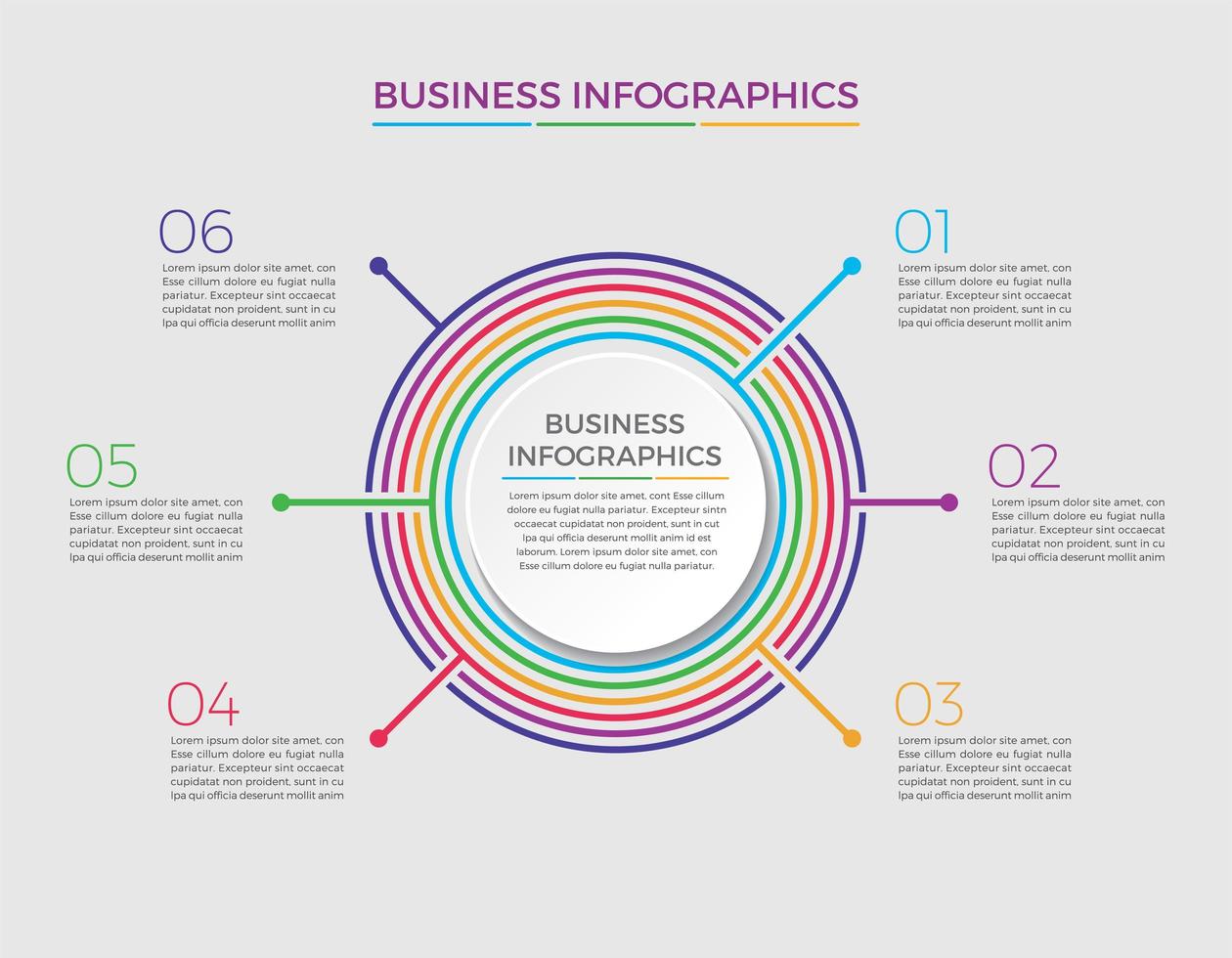 Geschäftskonzept Infografik Design Vektor-Illustration vektor