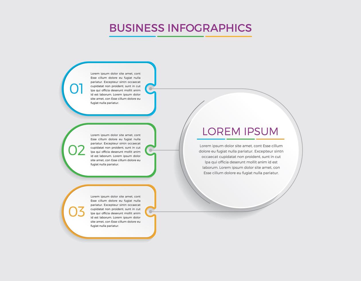 Geschäftskonzept Infografik Design Vektor-Illustration vektor