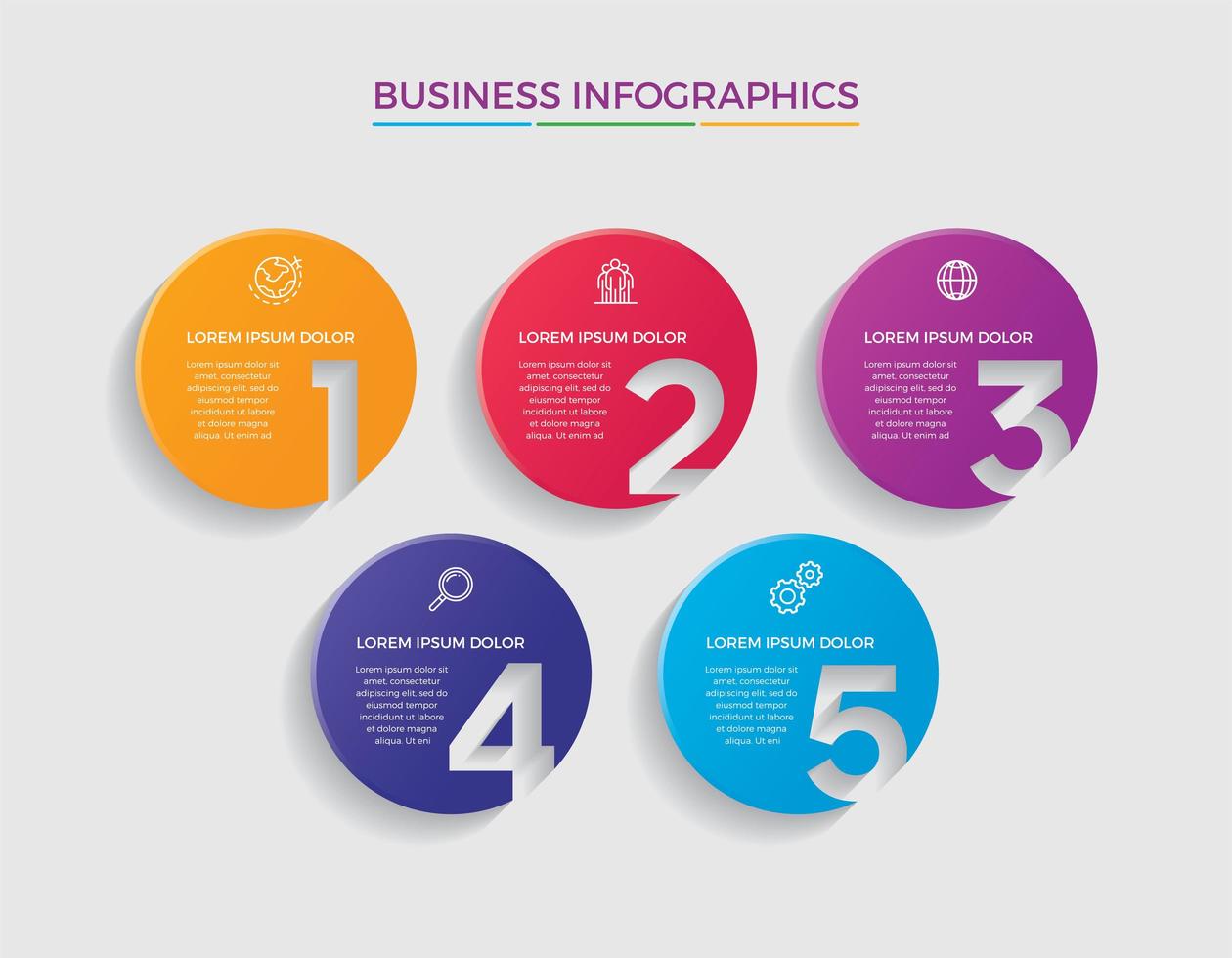 Geschäftskonzept Infografik Design Vektor-Illustration vektor