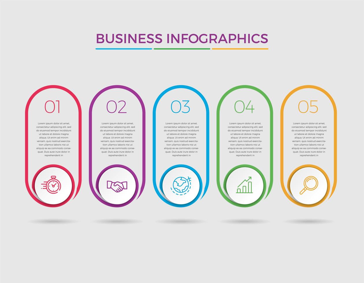 Geschäftskonzept Infografik Design Vektor-Illustration vektor