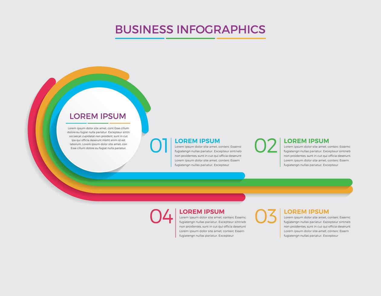 affärsidé infographic design vektorillustration vektor