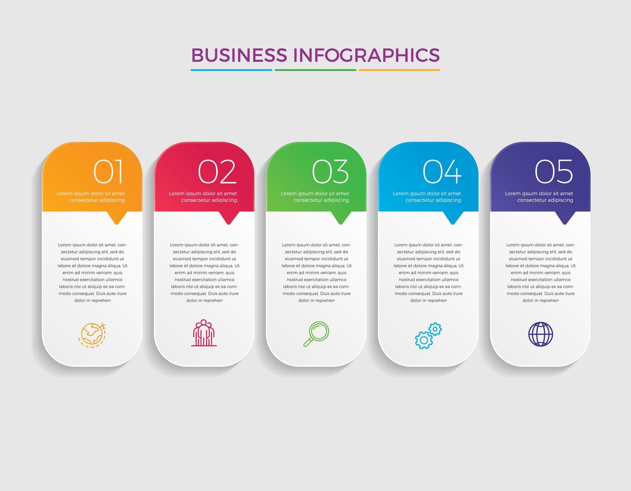 affärsidé infographic design vektorillustration vektor