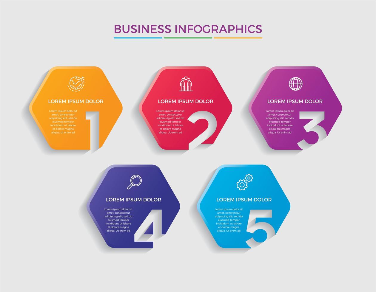 Geschäftskonzept Infografik Design Vektor-Illustration vektor