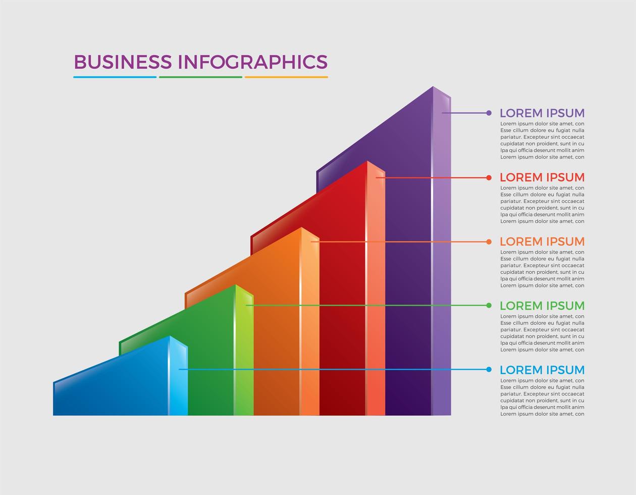 Geschäftskonzept Infografik Design Vektor-Illustration vektor