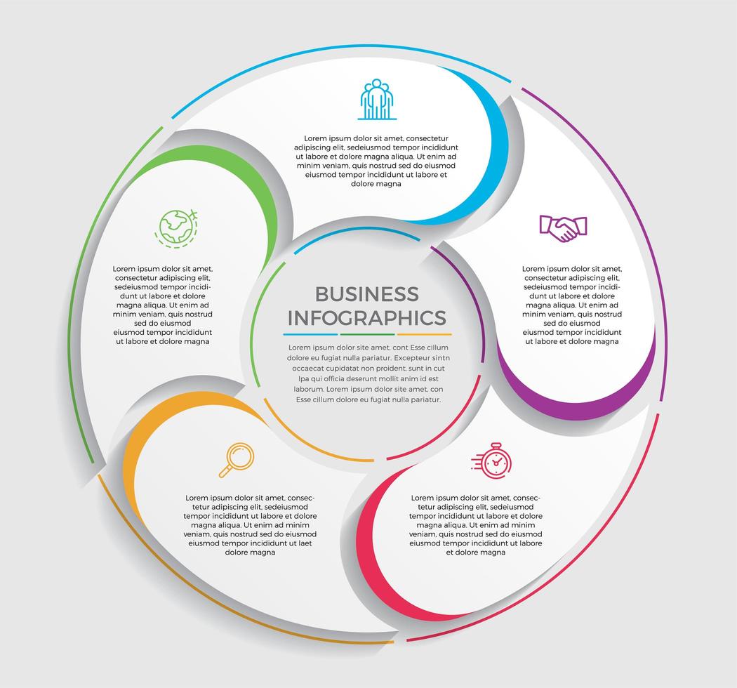 Geschäftskonzept Infografik Design Vektor-Illustration vektor