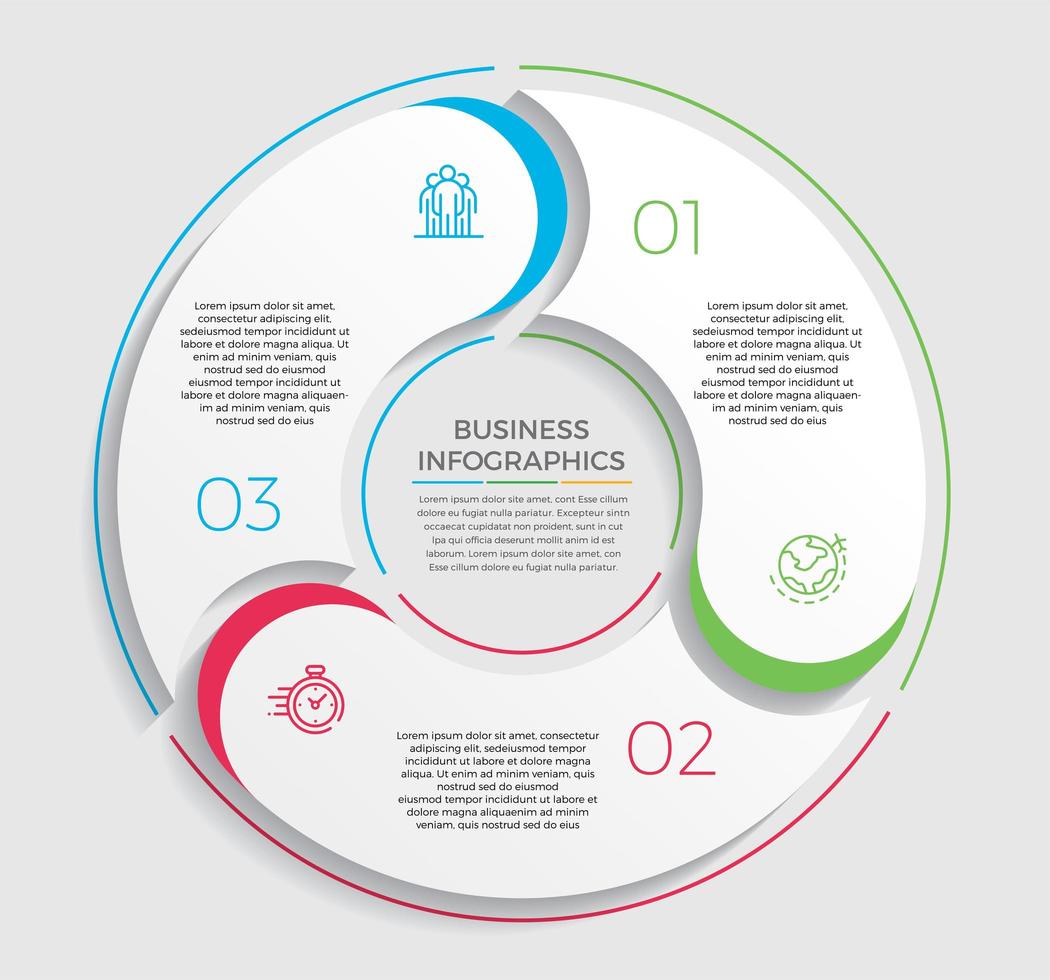 Geschäftskonzept Infografik Design Vektor-Illustration vektor