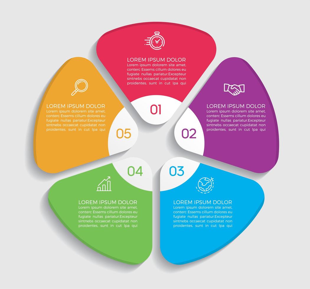 Geschäftskonzept Infografik Design Vektor-Illustration vektor