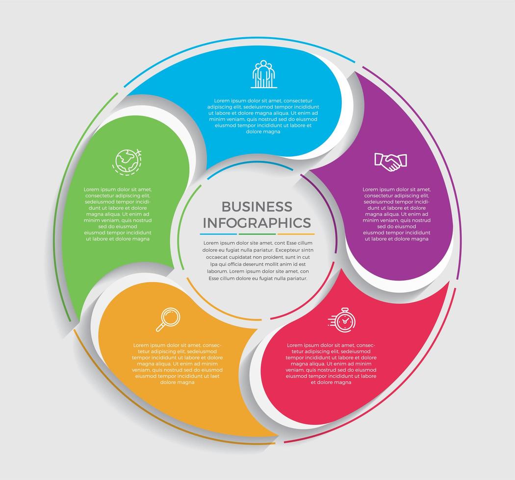 Geschäftskonzept Infografik Design Vektor-Illustration vektor