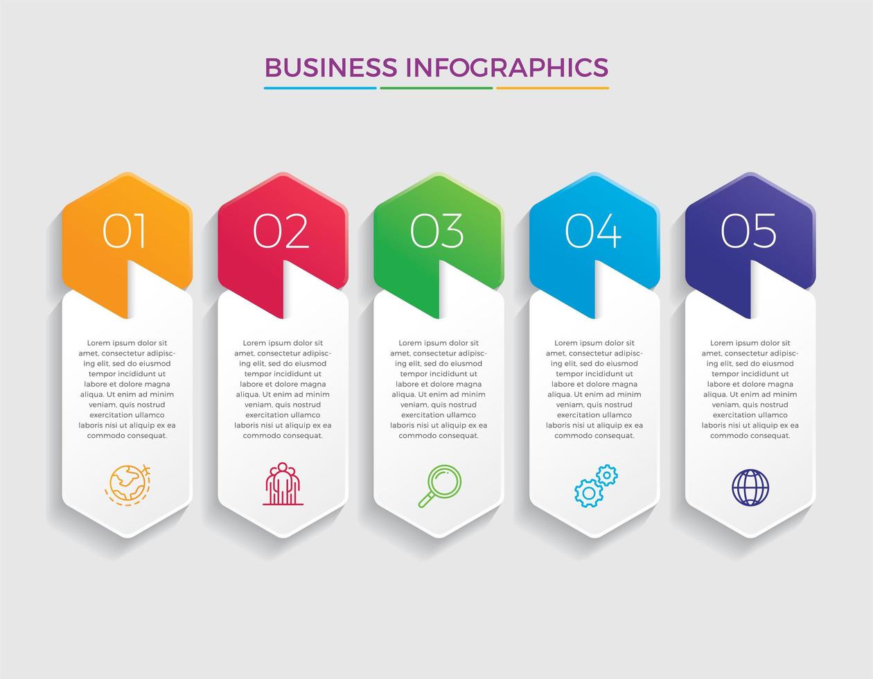 Geschäftskonzept Infografik Design Vektor-Illustration vektor