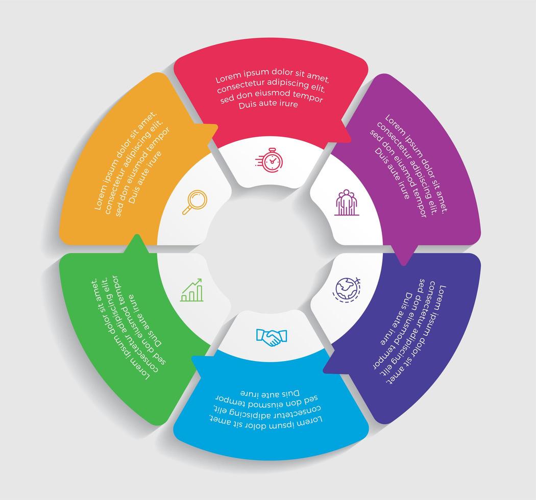 Geschäftskonzept Infografik Design Vektor-Illustration vektor