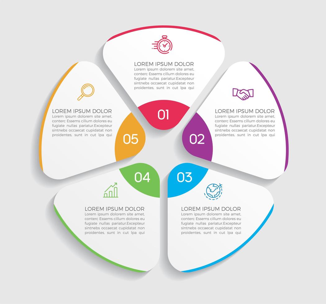 Geschäftskonzept Infografik Design Vektor-Illustration vektor