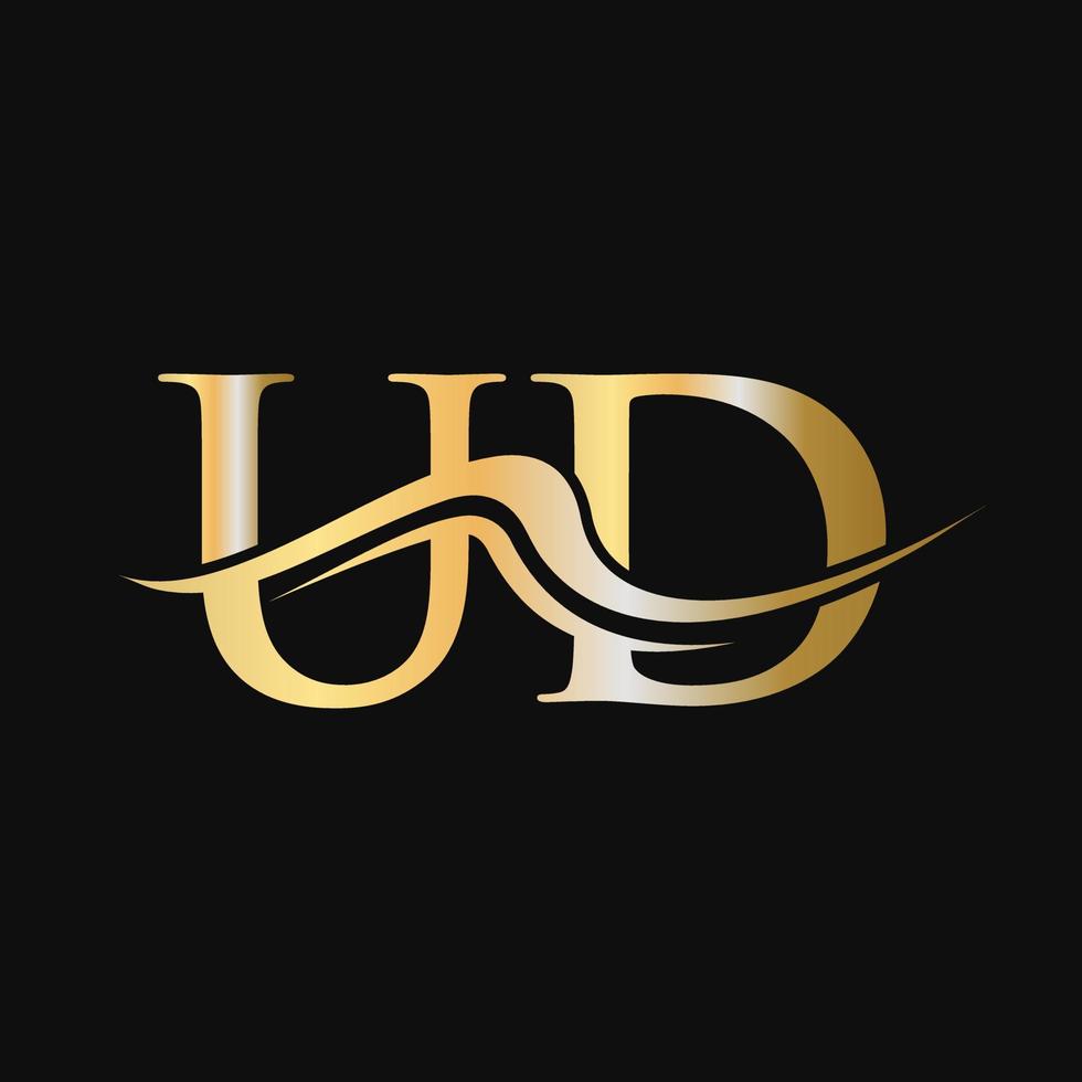 brev ud logotyp design mall monogram företag och företag logotyp vektor