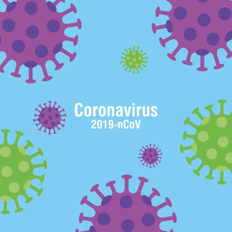 bakgrund av partiklar 2019 ncov coronavirus vektor