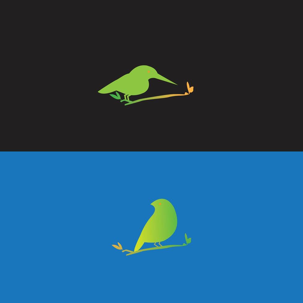 Vogel-Logo-Design-Bild-Icon-Vorlage vektor