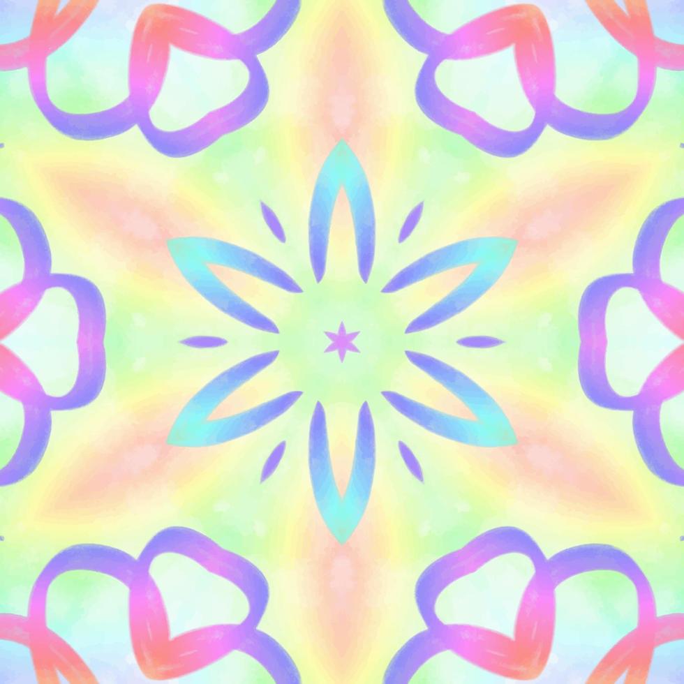 abstrakter Kaleidoskop-Hintergrund. schönes kaleidoskop nahtloses muster. mehrfarbige Mosaikstruktur. nahtlose Kaleidoskop-Textur. einzigartiges Kaleidoskop-Design vektor