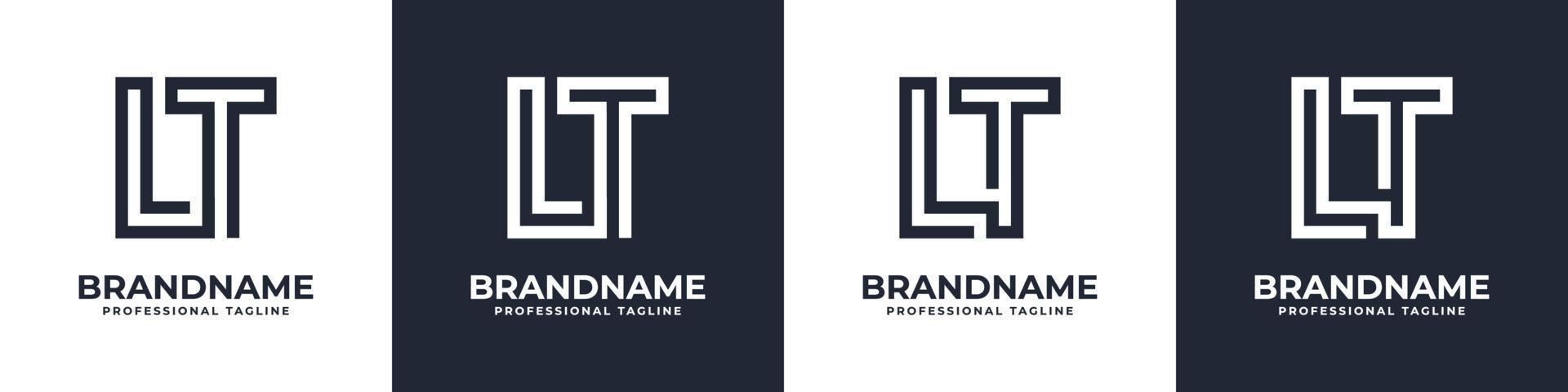 enkel lt monogram logotyp, lämplig för några företag med lt eller tl första. vektor