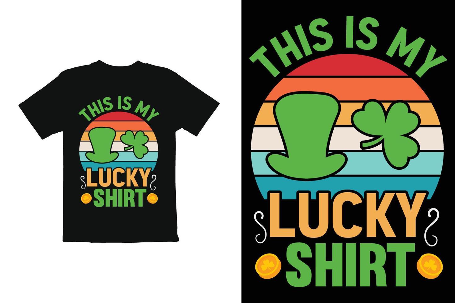 St. Patricks Day T-Shirt-Design. St. Patricks Day T-Shirt-Grafik vektor