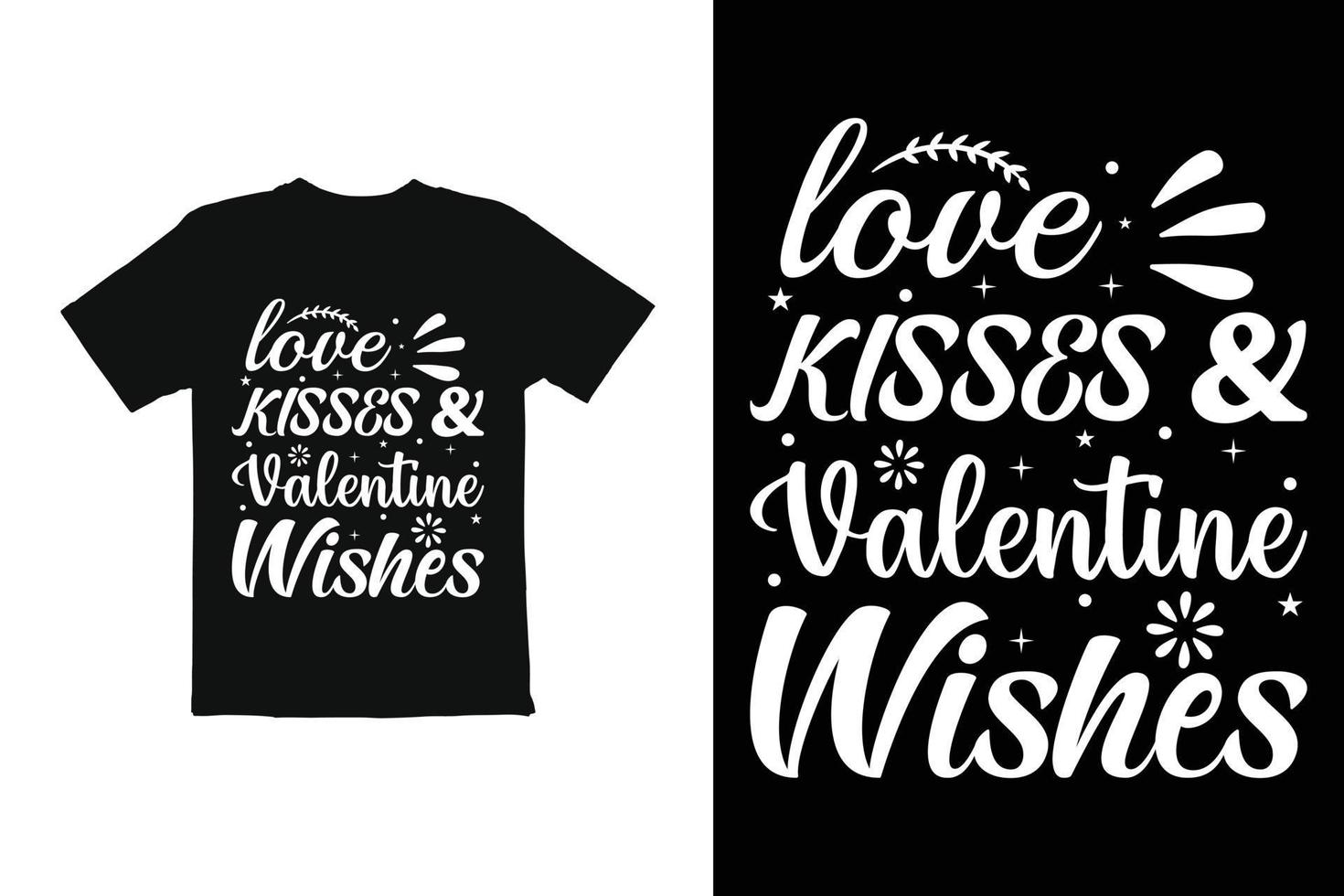T-Shirt-Designs zum Valentinstag. T-Shirt-Grafikdruck fertig vektor