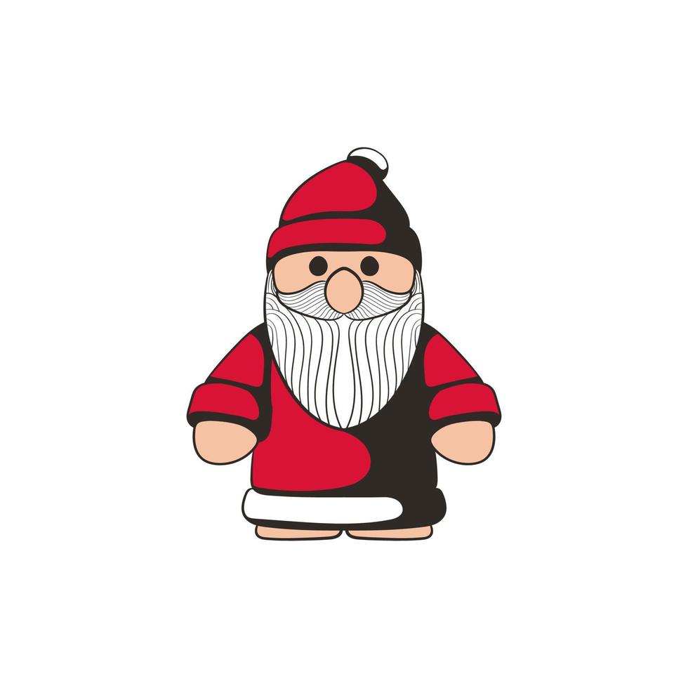 santa claus söt illustration kreativ design vektor