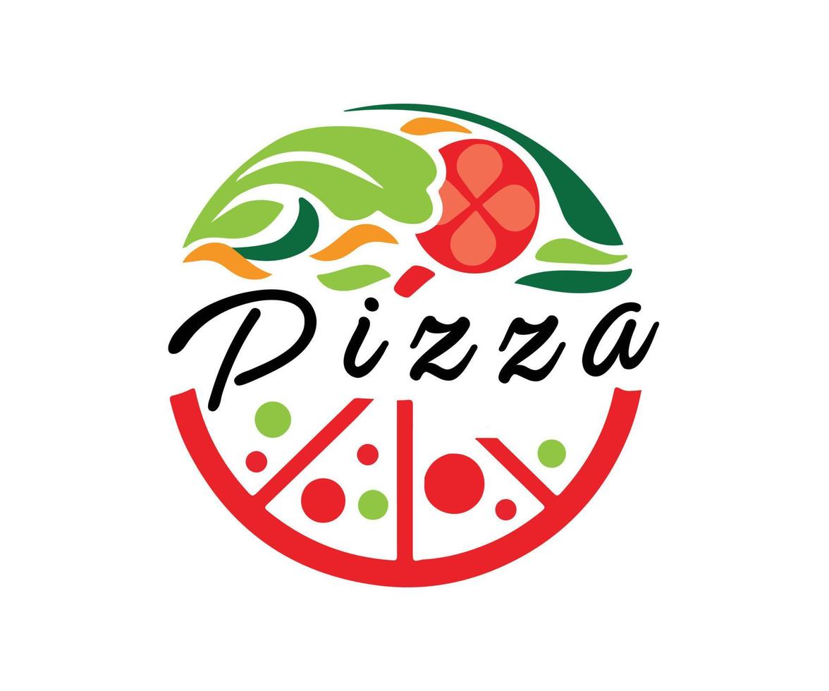 pasta logotyp design för livsmedel och restauranger vektor