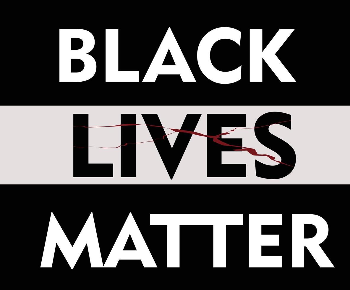 Black Lives Matter Designvorlage für Social-Media-Feeds vektor